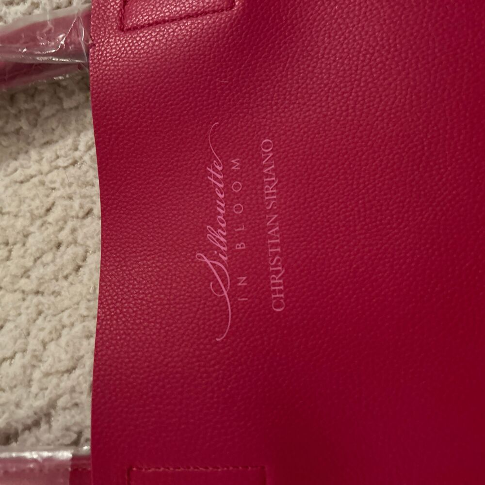 NWT Christian Siriano Pink Double Handle Glam Y2K Womens Tote Bag Size Large - Picture 3 of 6
